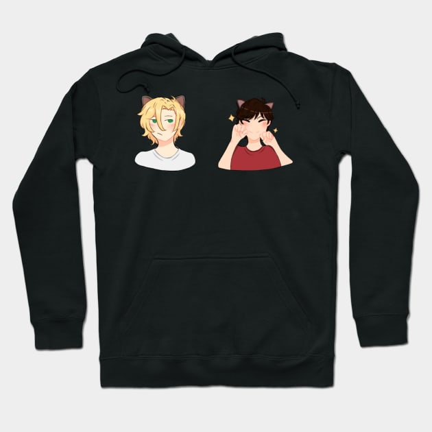 Ash and Eiji Cat ears Hoodie by Sophprano